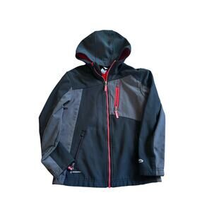 C9 Champion Boys Black & Gray Soft Shell Jacket - M (8/10)